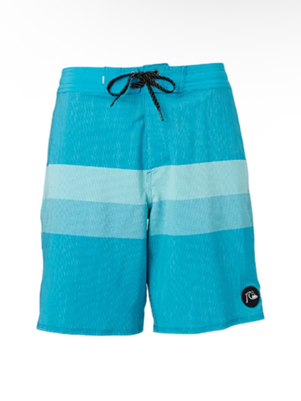 Quiksilver Teal & Aqua Chevron Men's Boardshorts 4 Way Stretch 32